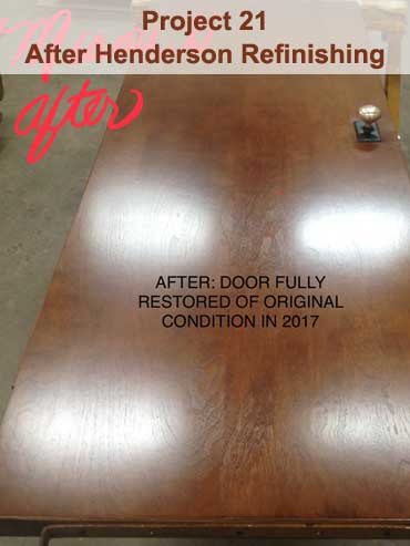 Project 21 - After Henderson Refinishing services