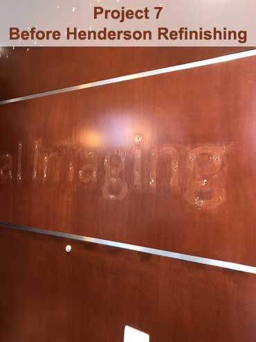 Henderson Refinishing woodworking services for medical facilities